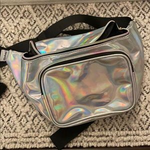 Silver Iridescent Fanny Pack